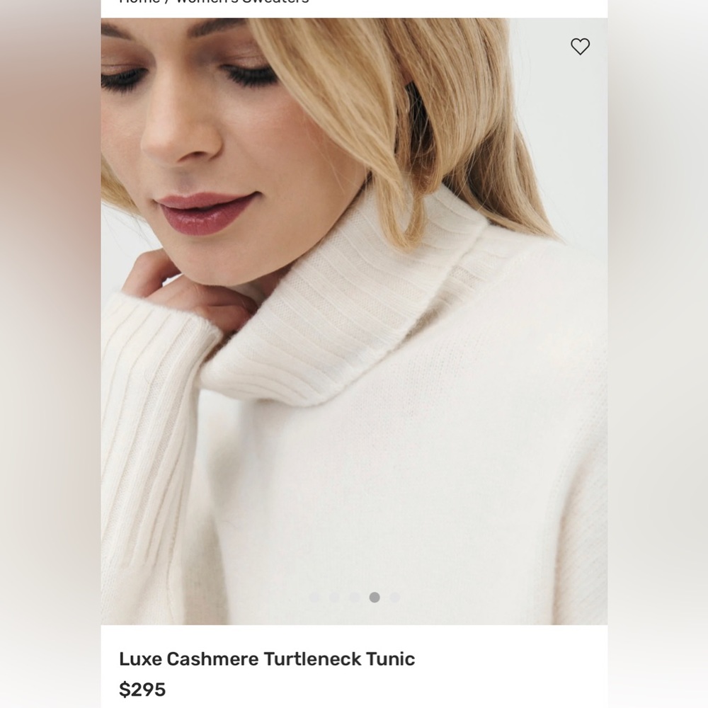 NAADAM Soft Cashmere Turtleneck Sweater - Cream